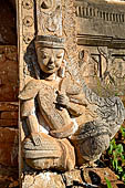 Inle Lake Myanmar. Indein, a cluster of ancient stupas  ruined and overgrown with bushes, just behind the village. 